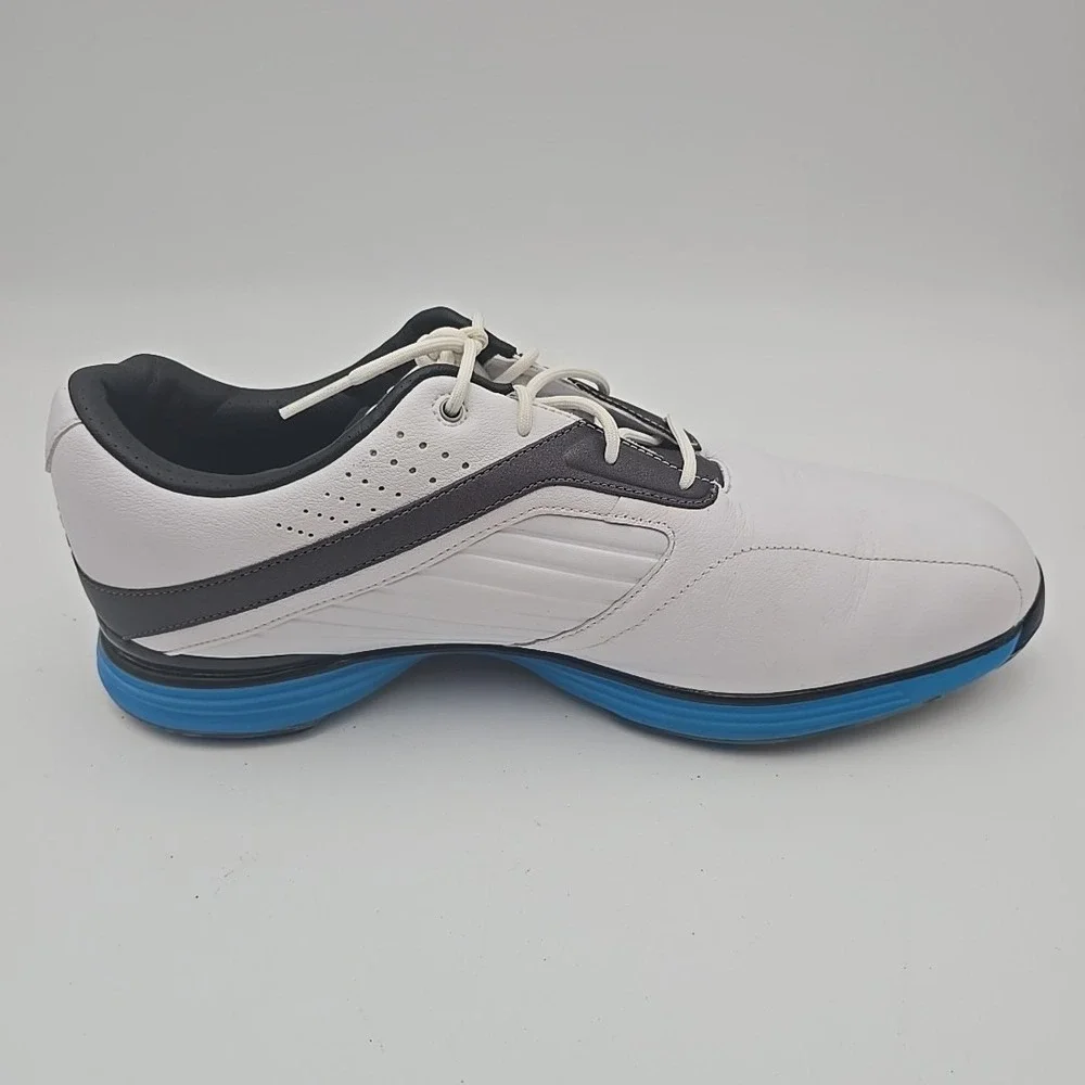 Nike Lunar Prevail Golf Shoes White Blue 483838-101 Mens US 10‎